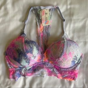 NWT VS PINK Multicolor Push-up Bralette